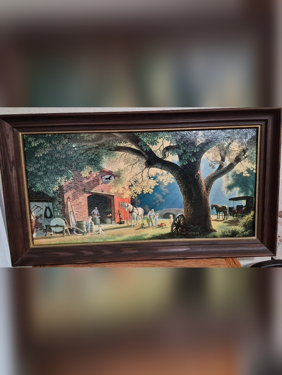 paul detlefsen Other - Vontage Art print titled "The Smithy" by artist Paul Detlefsen. 12X24